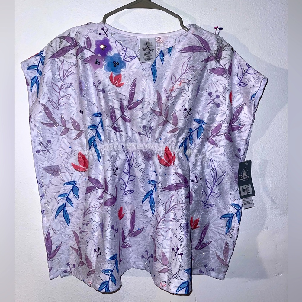 Disney swim suit poncho cover with elastic waist